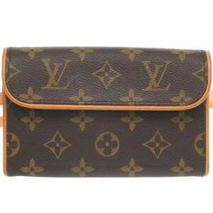 LOUIS VUITTON Authentic Brown Monogram Pochette Fanny Pack